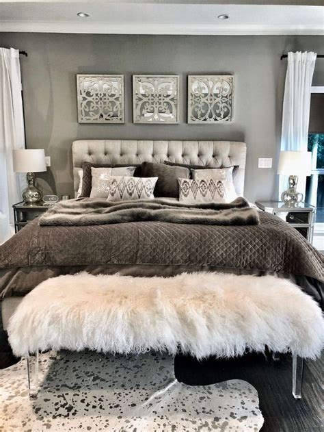 The gray bedroom in the next featured image beautifully combines warm and cool tones, thanks to. 30+ Top Neutral Bedroom With Dark Furniture Grey Gray ...