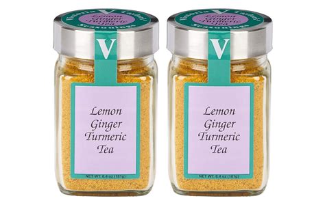 Buy Lemon Ginger Turmeric Tea Two Oz Jars Delicious And Anti