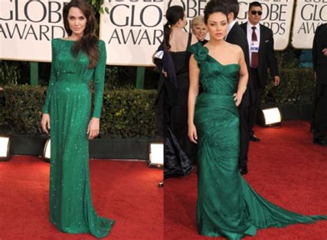 Catwalkin Angelina Jolie E Mila Kunis De Verde Coincidência