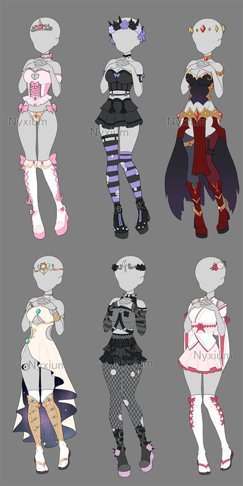 Closed Auction Outfit Batch 5 By Nyxium On Deviantart Artofit