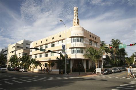 The Historic Art Deco District In Miami Beach