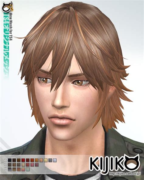 Sims 4 Hairs Kijiko Sims Spiky Layered Hairstyle For Him Mens