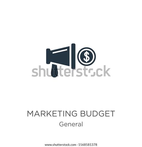 Marketing Budget Icon Vector Trendy Flat Stock Vector Royalty Free