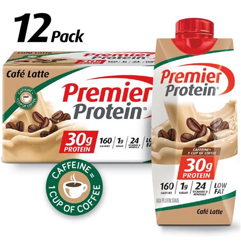 Premier Protein Shake Café Latte 30g Protein 11 Fl Oz 12 Ct