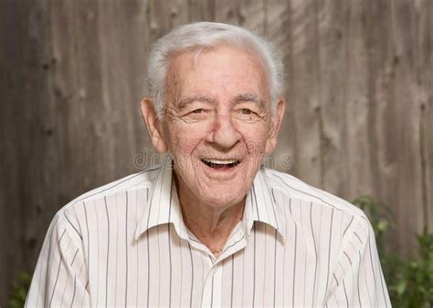 Happy Old Man Happy Handsome Smiling Old Elder Senior Man Aff