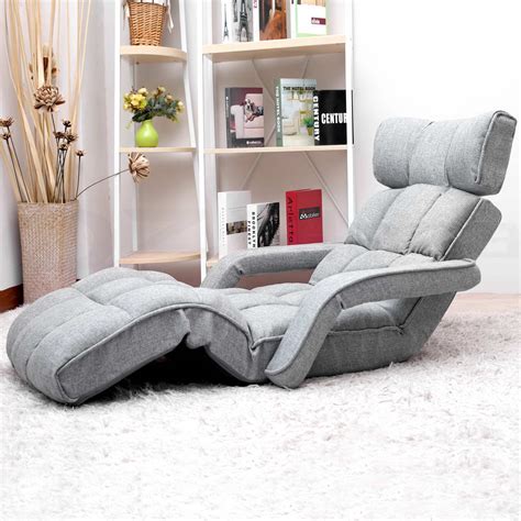 Lounge Sofa Bed Floor Armchair Folding Recliner Chaise Chair Adjustable