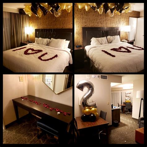 Later when assigning the guest room before the arrival of the guest the front desk agent must be most of the budget hotels tend to provide many of these room settings which cater both couples and. Romantic Birthday Hotel room set up. @svjonespartyplanning ...