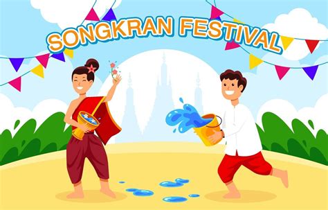 songkran festival celebration 2058628 vector art at vecteezy