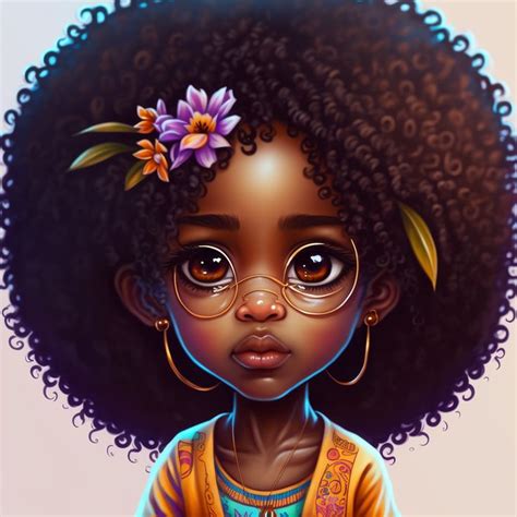 created by me with ai midjourney support black love art black girl cartoon girls cartoon
