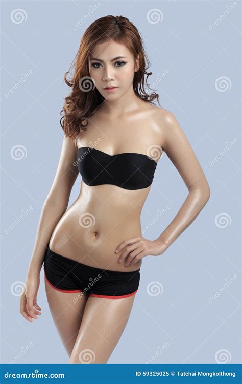 Aziatische Schoonheid Sexy Vrouwenmodel Stock Afbeelding Image Of