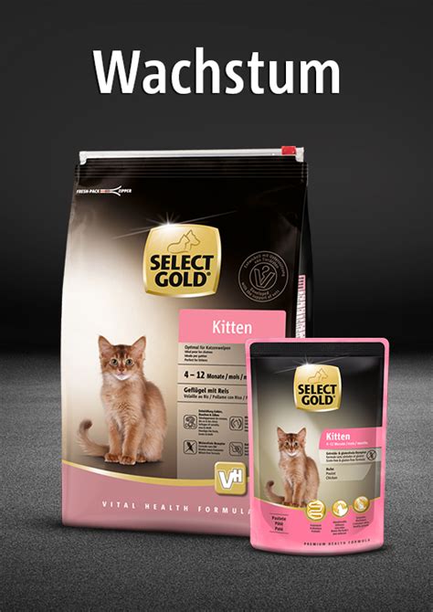 Ein gutes katzenfutter muss unterschiedliche kriterien purizon dry cat food. Katze - SELECT GOLD