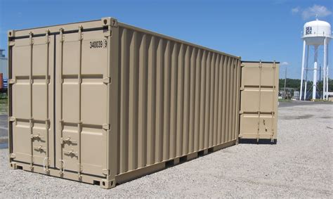 Sea Box 20 Ft X 8 Ft Dry Freight Iso Container With Double Doors On