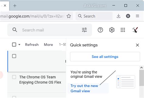 Tip How To Enable Or Disable New Gmail Design Ui Experience Askvg
