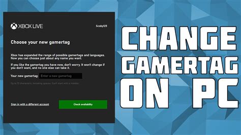 How To Change Your Xbox Gamertag On Pc Youtube