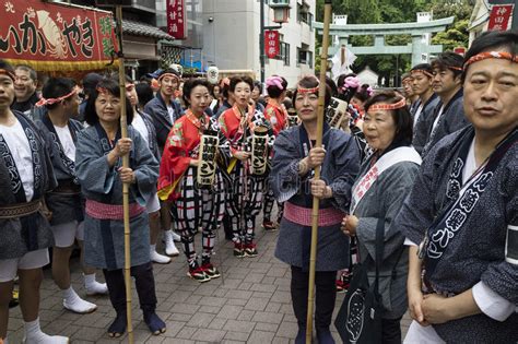 Tokyo Japan May 14 2017 Participants Dressed In Tradition