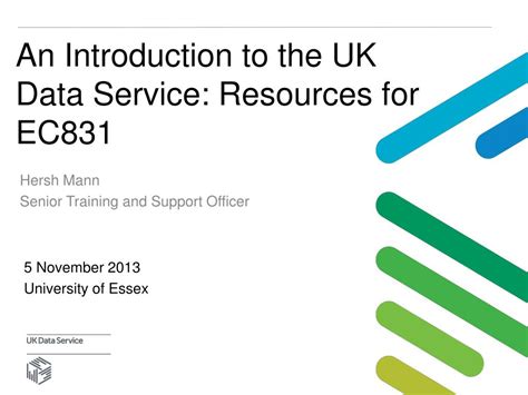 Ppt An Introduction To The Uk Data Service Resources For Ec831