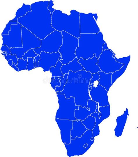 Africa Outline Map Stock Illustration Illustration Of Flag 27382489