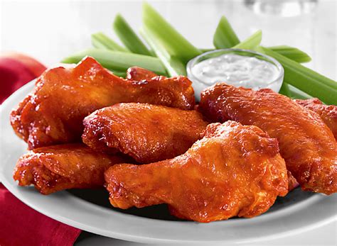 Eat them hot and wash it. BUFFALO WINGS - Carnival Munchies