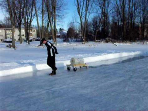 When you watch a zamboni drive across the ice, most of that process is done underneath the machine where. Backyard Zamboni - YouTube