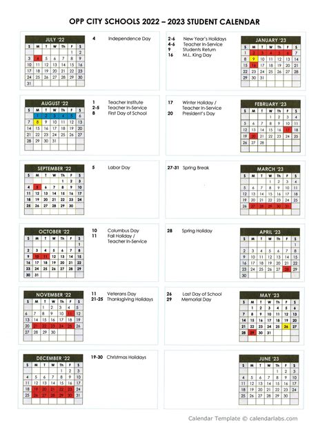 District Calendar