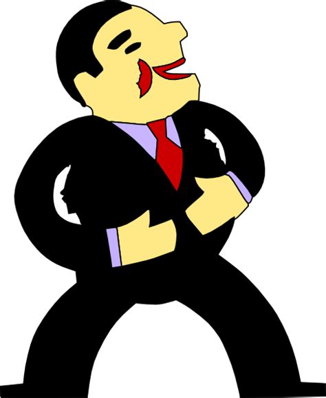 Cartoon Man Wearing Suit Tie Clip Art At