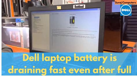 Dell Laptop Battery Is Draining Fast Even After Full Charge Dell