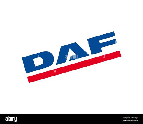Daf Trucks Rotated Logo White Background Stock Photo Alamy