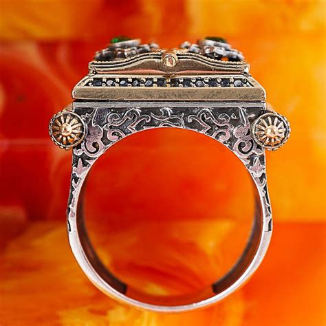 Book Themed Oriental Silver Ring 925 Silver Ring Catawiki