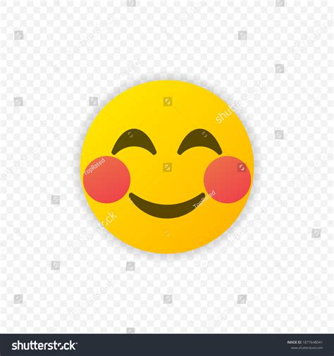 Emoji Shy Face Vector Isolated Emoticon Stockvector Rechtenvrij