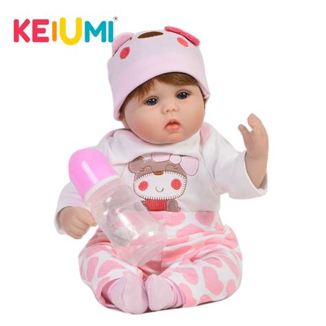 Keiumi Lovable 17inch Reborn Dolls Babies Soft Silicone Body Fashion 42