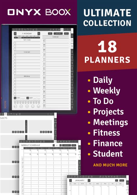 Download Digital Daily Planner For Onyx Boox Note Air