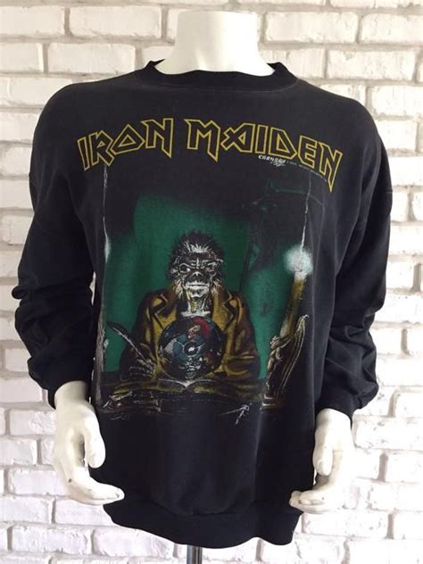 1988 Vintage Iron Maiden Sweater Seventh Son Etsy Australia