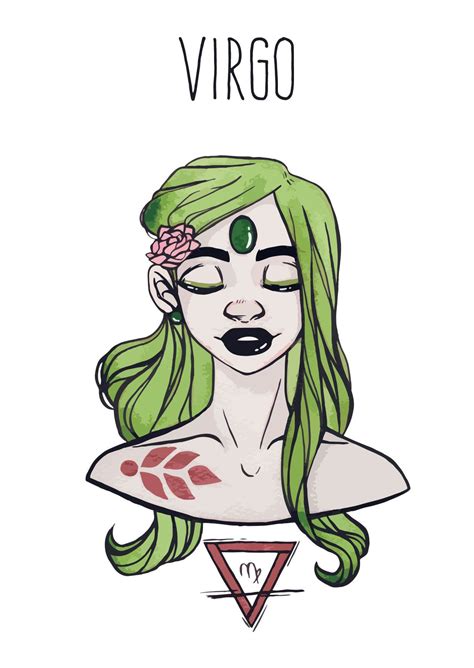 Virgo goddess art poster zodiac sign wall decor astrology. Virgo goddess postcard Astrology Star signs | Etsy ...
