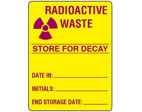 Sra 95 Radioactive Materials Warning Labels