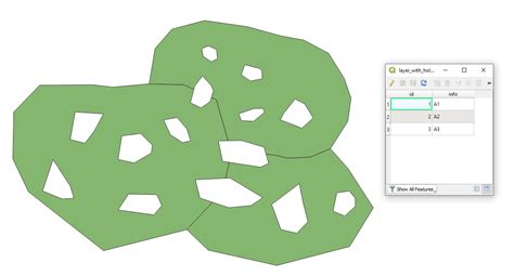 Creating Polygon From Hole In QGIS