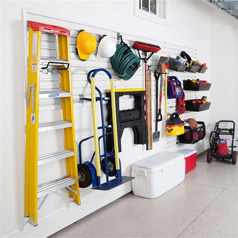 Instead of an enclosed shelf, why not consider choosing this garage system that. Garage and Hardware Storage System - White
