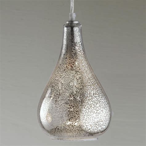 Glass Bulb Pendant Mercury Glass Pendant Light Glass Pendant Light