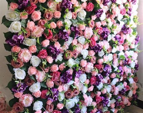 New Arrival Artifical Silk Rose Hydrangea Flower Walls Etsy Flower