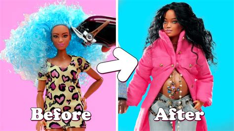 Rihanna Barbie Doll Makeover Diy Youtube