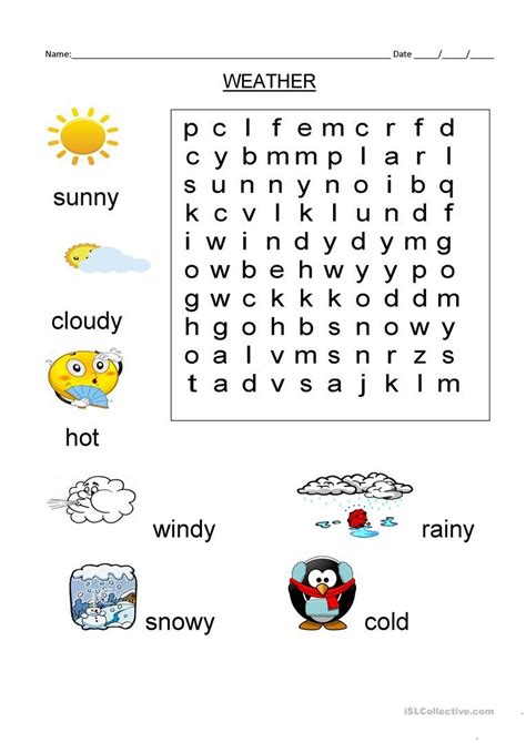 Weather Word Search Szukaj W Google Weather Worksheets Weather Vocabulary Word Puzzles For