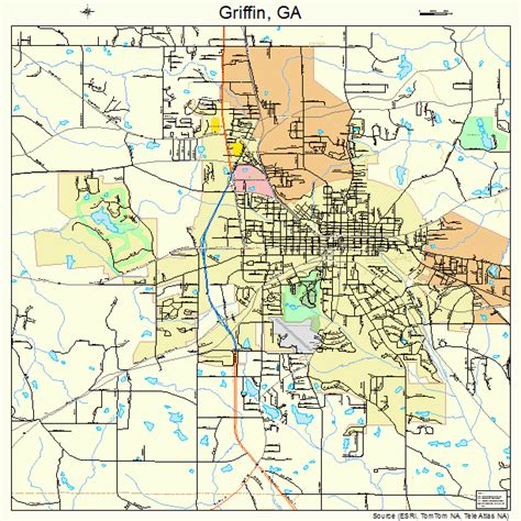 Griffin Georgia Street Map 1335324