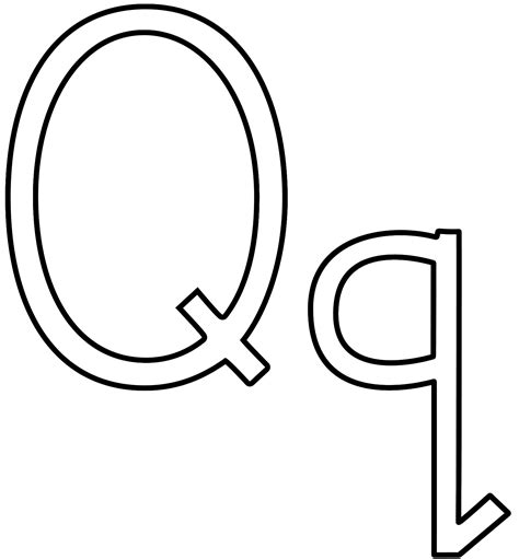 Letter Q Coloring Page Alphabet