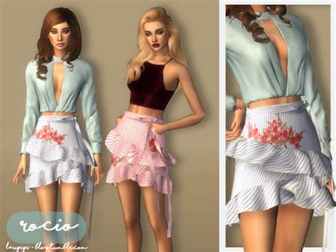 Hello Simmers New Frilly Top Avaliable To Download Enjoy 12 Solid
