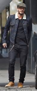 David Beckham Goes For Low Key Look In Flat Cap And Fringed Moccasins