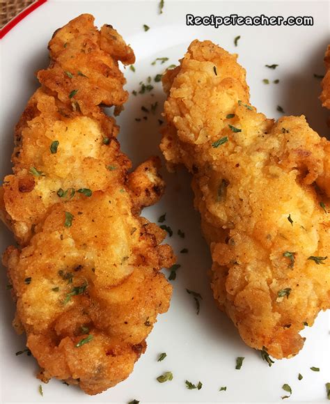 You may be able to find more information about this and similar content on their web site. Best Damn Buttermilk Chicken Tenders - RecipeTeacher