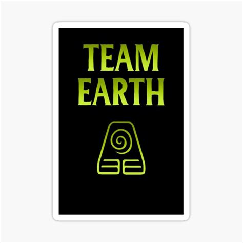 The Last Airbender Team Earth Toph Earthbender Sticker For Sale By