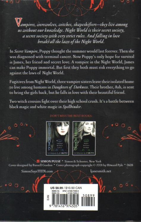 Night World No 1 Secret Vampire Daughters Of Darkness
