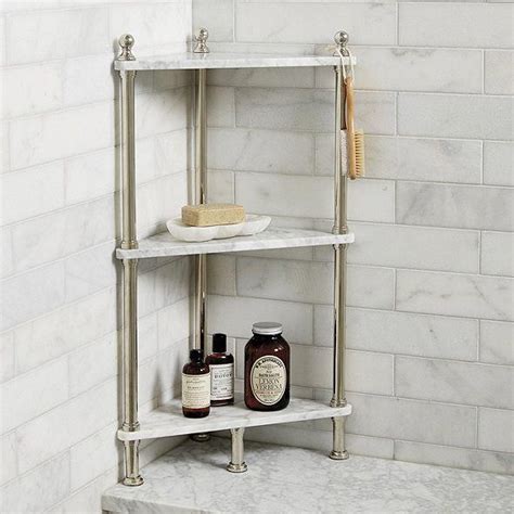 Same day delivery 7 days a week £3.95, or fast store collection. Marble Corner Shelf #BathroomStorage | Diy bathroom ...