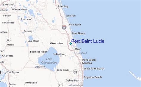 Map Of Florida Showing Port St Lucie Map