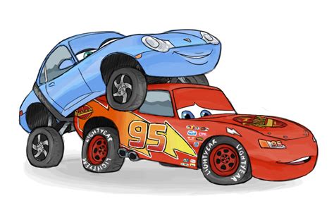Lighting Mcqueen And Sally Carrera In Disney Cars Coloring Page Sexiz Pix